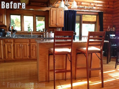 Kitchen island remodel before picture