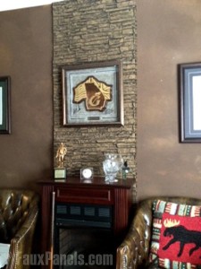 Faux paneling installs securely, but they are not load bearing