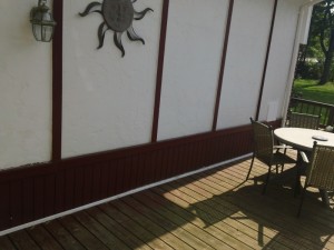 Stefan's original wood siding was looking old and dated.