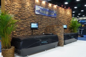 Portable trade show exhibit built for Hydromassage