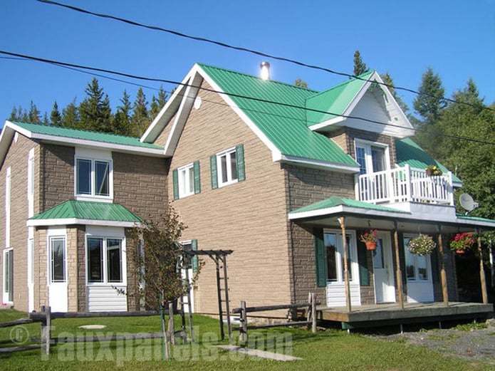 Drainage mats provide an air pocket between your imitation stone siding and home exterior that helps moisture to dry out.