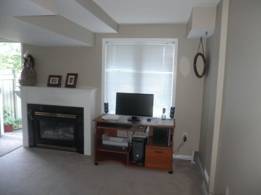 Fireplace before photo