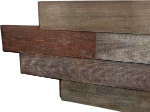 See how closely our synthetic wood panels mirror the color of real reclaimed barn boards.