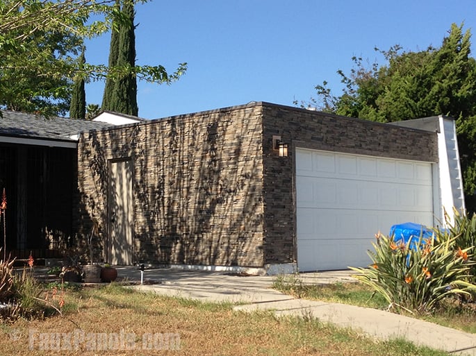 The polyurethane panels installed on this garage are easier to wash than your car.