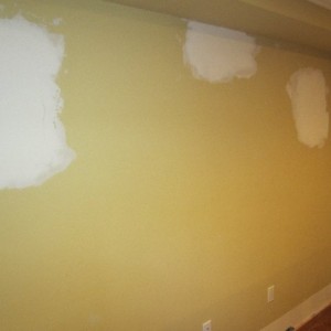 Brian spackled and prepped the surface for his bedroom accent wall. Prepped and ready to go, soon this will be a beautiful accent wall enhancing Brian's bedroom design.