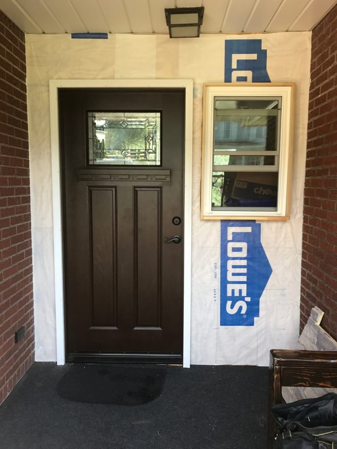 Front door before photo