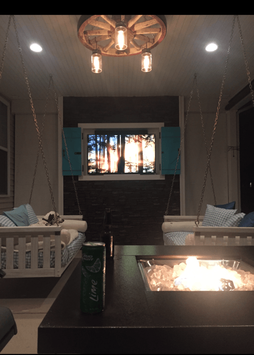 Beautiful enclosed patio design for year-round outdoor entertaining.