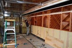 Wine Racks installed in Mobile Wine Cellar