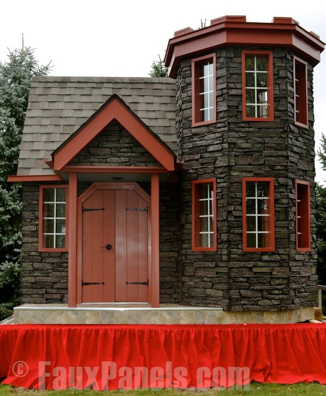 The Enchanted Castle Playhouse built to benefit the Make-a-Wish Foundation