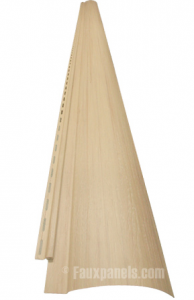 Insulated log siding made from vinyl that perfectly mimics the look of real logs at a fraction of the cost.