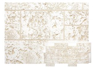 Norwich Coral Stone panel in Bleached color