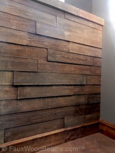 Affordable wood paneling perfect for wainscoting or full wall coverage.