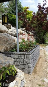 Easy retaining wall project completed by a homeowner with only a small amount of DIY experience.