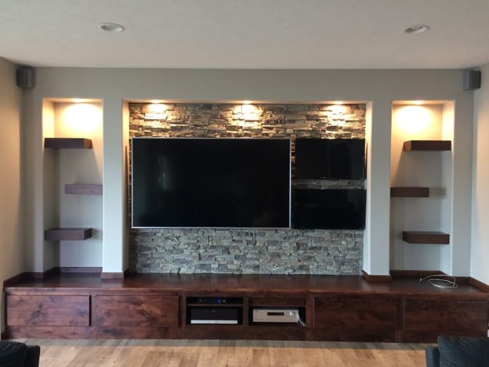 Man cave media center