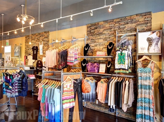 Using artificial stone panels for retail interior design is a great way to attract customers.