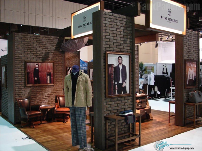 Regency Old Brick panels on a Tom Morris display.