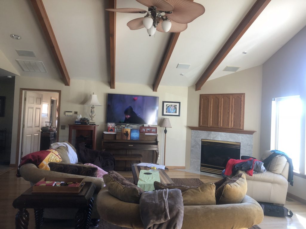 Living room before